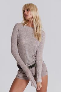 Jaded London Leopard Mist Long Sleeve Top