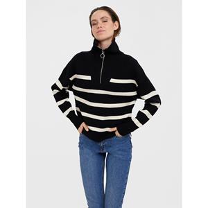 Vero Moda Schipperstrui VMSABA STRIPE LS HIGHNECK BLOUSE GA NOOS