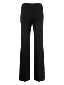 Semicouture pressed-crease straight-leg trousers - Zwart
