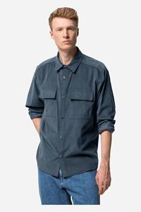 Jack Wolfskin Nature Shirt Men Corduroy overhemd Heren L slate blue slate b