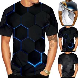 BLOUSE WOMEN Heren 3D Print Korte Mouw T-Shirt Zomer Casual O Hals Sport Muscle T-shirts Tops