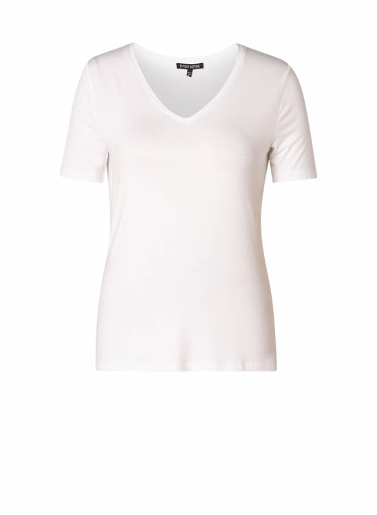 Base Level T-shirt met v-hals