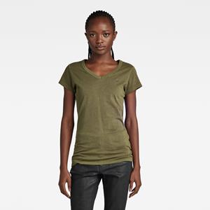 G-Star RAW V-Shirt "Eyben Slim Top", mit kleinem G-Star RAW Logoprint auf der Brust