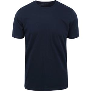 KnowledgeCotton Apparel T-shirt Donkerblauw