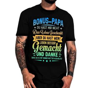 Shirtbude Vatertag Bonus-Papa Geschenk T-Shirt