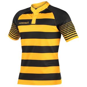 Kooga Boys Junior Touchline Hooped Match Rugby Shirt