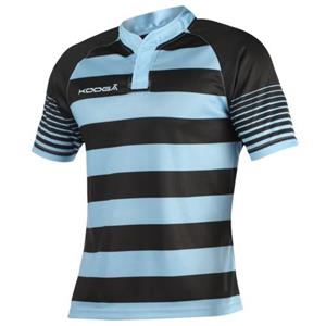 Kooga Boys Junior Touchline Hooped Match Rugby Shirt