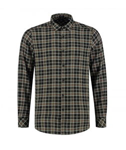 Dstrezzed Overhemd Herringbone Check Dark Army  