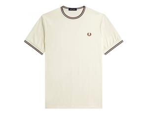 Fred Perry - Twin Tipped T-Shirt - Beige T-Shirt