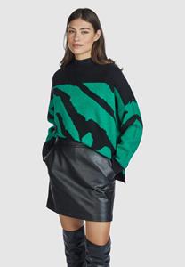 MARC AUREL Kapuzenpullover Jacquardpullover mit Turtleneck