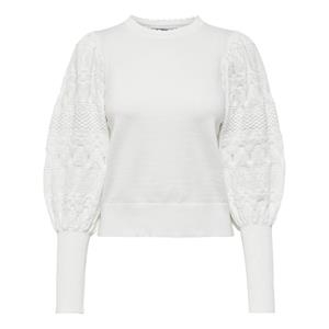 Only pullover met semi-transparanten mouwen