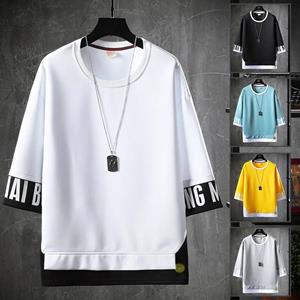 PINLIAN FASHION Hip Hop T Shirt Heren Mode Losse Pullover Streetwear Casual Top Sweatshirt Met Korte Mouw Mannen Coole Zomer T-Shirts