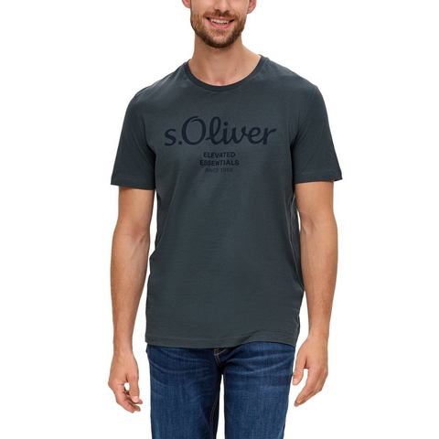 s.Oliver T-Shirt, aus atmungsaktiver Baumwolle
