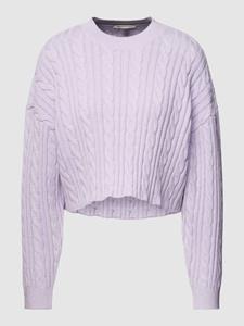 Tom Tailor Korte gebreide pullover met kabelpatroon