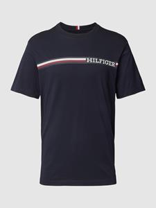 Tommy Hilfiger T-Shirt "MONOTYPE CHEST STRIPE TEE", mit Markenlogo
