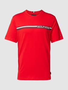 Tommy Hilfiger T-Shirt "MONOTYPE CHEST STRIPE TEE", mit Markenlogo