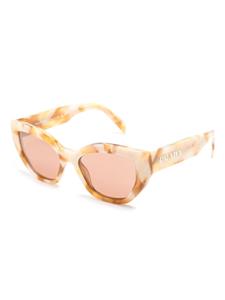 Prada Eyewear Zonnebril met vlinder montuur - Beige