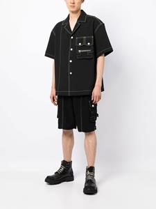 Feng Chen Wang Overhemd met contrasterende stiksels - Zwart