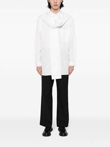 Yohji Yamamoto detachable-collar cotton shirt - Wit