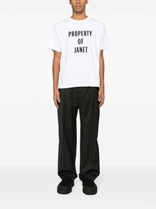 BODE Janet katoenen T-shirt - Wit
