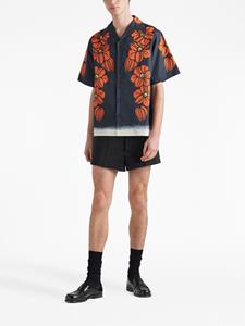 Prada Overhemd met bloemenprint - Zwart