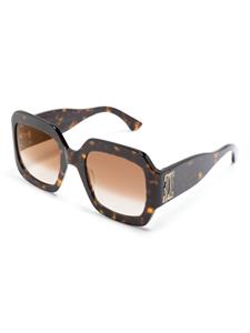 Cartier Eyewear Zonnebril met schildpadschild-design - Bruin