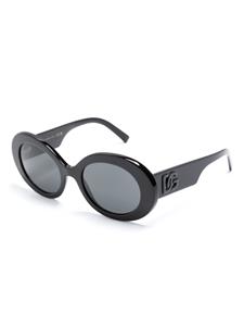 Dolce & Gabbana Eyewear Zonnebril met ovaal montuur - Zwart