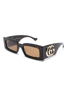 Gucci Eyewear Zonnebril met rechthoekig montuur - Zwart