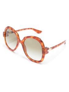 Gucci Eyewear Zonnebril met oversized montuur - Bruin