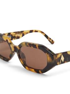 Linda Farrow x The Attico Irene zonnebril - Bruin