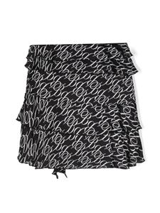 missblumarine Miss Blumarine Gedrapeerde mini-rok - Zwart