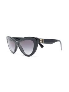 Miu Miu Eyewear Zonnebril met cat-eye montuur - Zwart