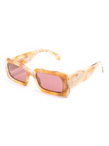 Prada Eyewear Zonnebril met rechthoekig montuur - Geel