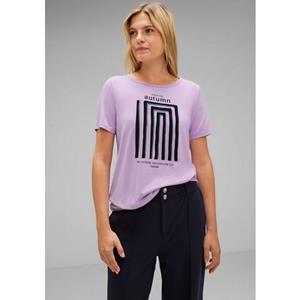 STREET ONE Sweatshirt mit Flock-Artwork-Print