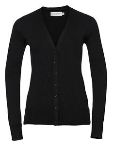Russell Kleding Russell Z715F Ladies` V-Neck Knitted Cardigan