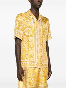 Versace Barocco-print silk shirt - Geel