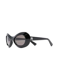 Ambush Eyewear Zonnebril met ovaal montuur - Zwart
