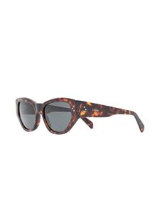 Celine Eyewear Zonnebril met rond montuur - Bruin