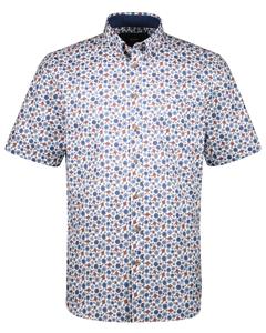 Adam est 1916  Overhemd met Bloemenprint - XL - Heren