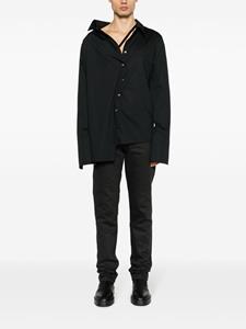 Ann Demeulemeester Asymmetrisch overhemd - Zwart