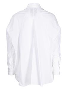 Fumito Ganryu tailored cotton-poplin shirt - Wit