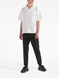 Prada Overhemd met logoprint - Wit