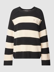 Tommy Hilfiger Rundhalspullover, mit Logostickerei