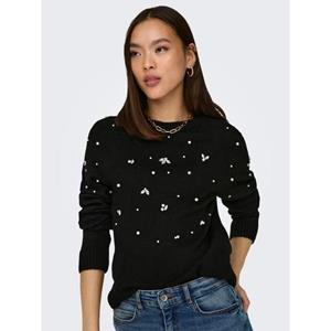 ONLY Rundhalspullover ONLADDIE LS O-NECK EMBELLISHMENT EX KNT