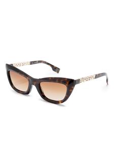 Burberry Eyewear Zonnebril met logoplakkaat - Bruin