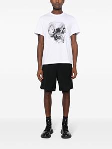 Alexander McQueen Dragonfly Skull-print cotton T-shirt - Wit