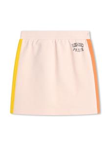 kenzokids Kenzo Kids Varsity Tiger-appliqué drawstring cotton skirt - Roze
