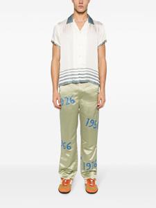 BODE Sellier embroidered motif shirt - Beige