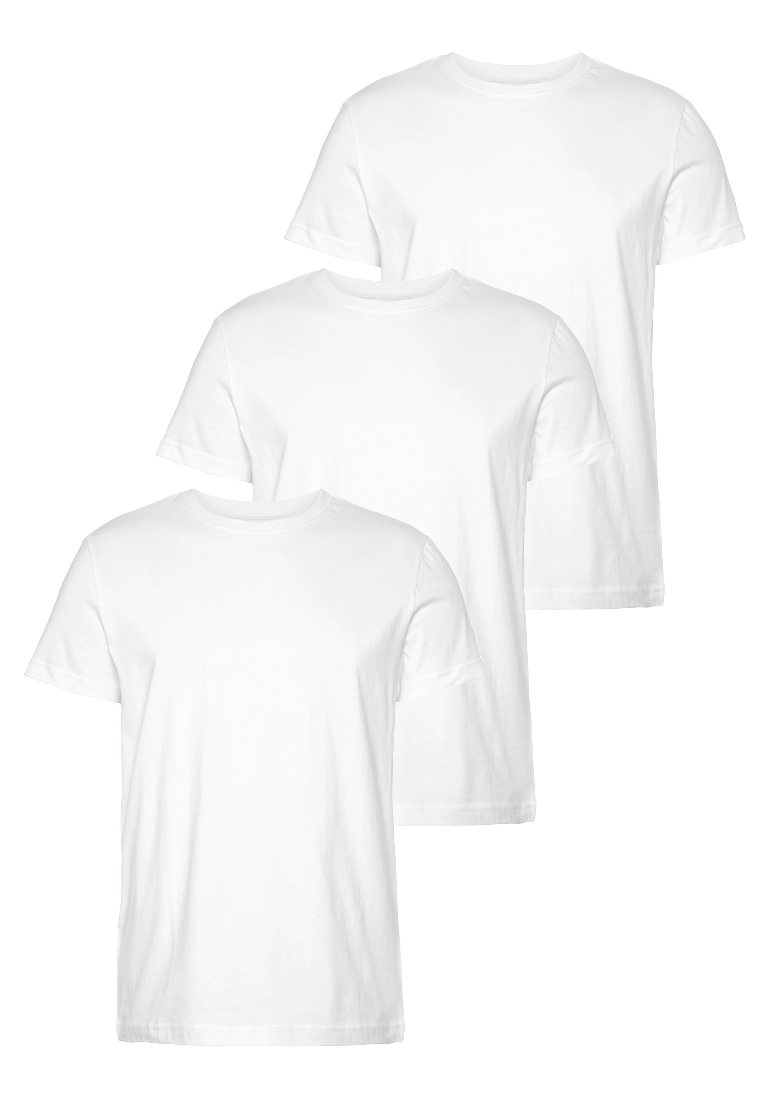 AJC T-shirt van puur katoen (3-delig, Set van 3)