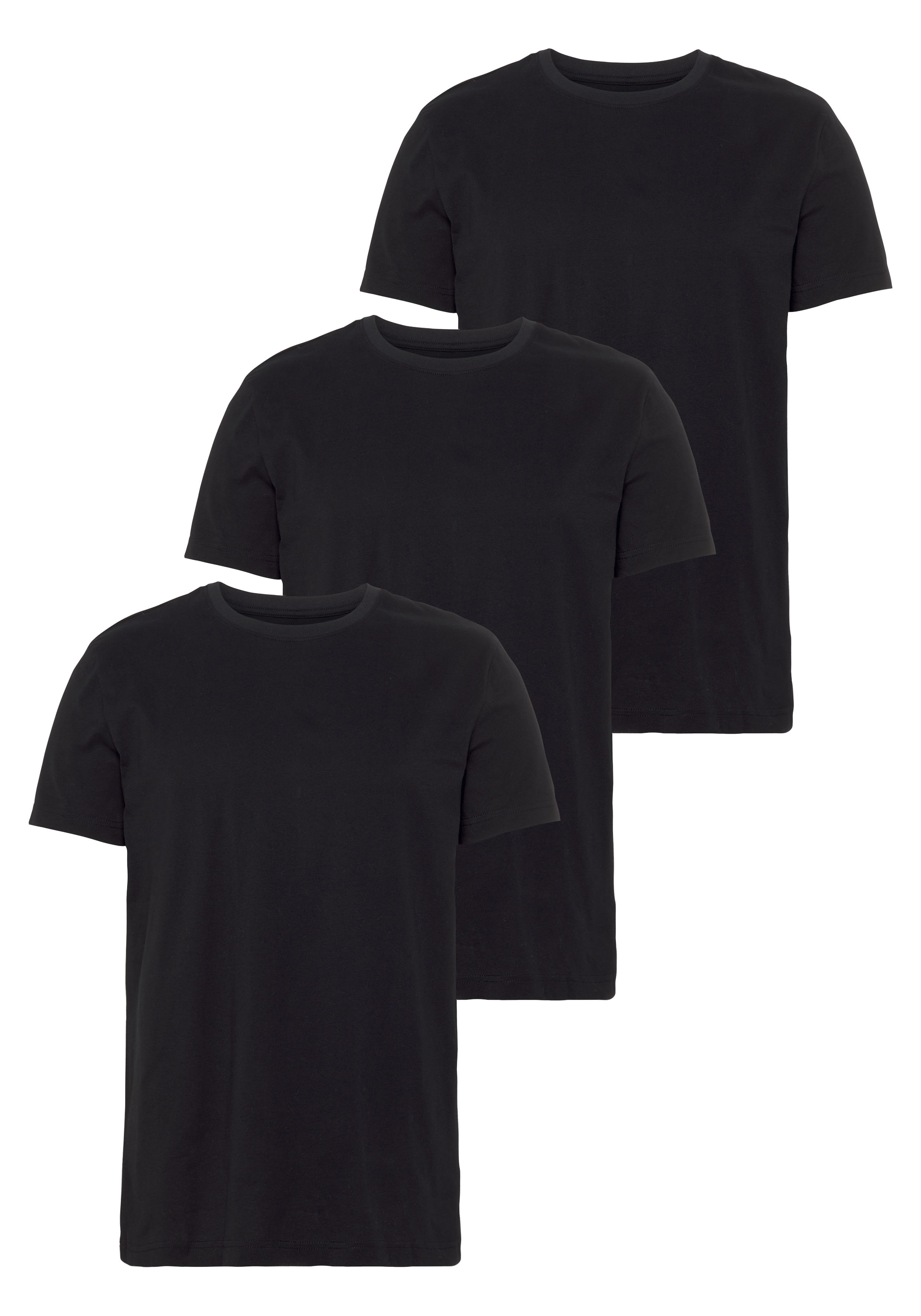 AJC T-shirt van puur katoen (3-delig, Set van 3)